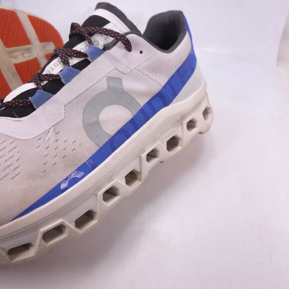 On Cloud Cloudmonster Swiss Engineering Running Shoe Mens Size 13 White Blue - Picture 8 of 10